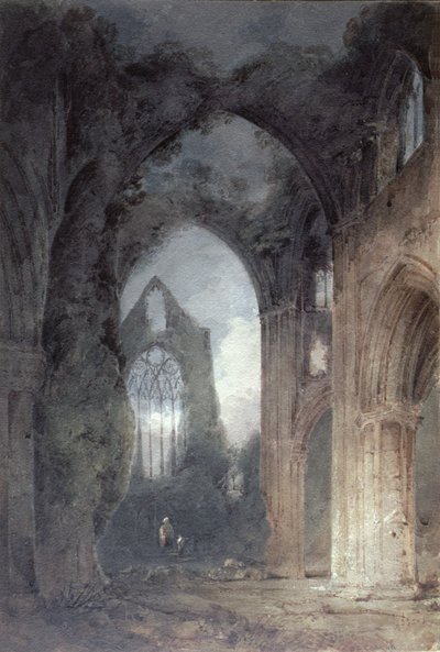 Tintern Abbey by Moonlight by John Sell Cotman